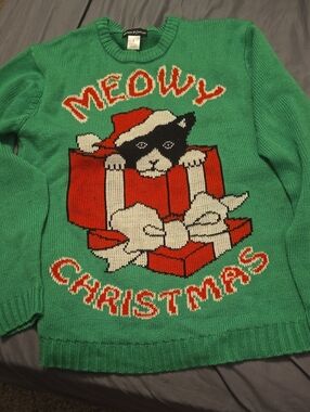 'Meowy Christmas' Cat Holiday Sweater